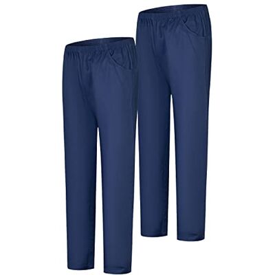 MISEMIYA Pack 2 Pcs PANTALÓN SANITARIO UNISEX UNIFORME SANITARIO UNIFORMES MEDICOS PANTALÓN DE TRABAJO Ref.8312*2 pcs 3XL, Azul Marino 21 MISEMIYA Pack 2 Pcs PANTALÓN SANITARIO UNISEX UNIFORME SANITARIO UNIFORMES MEDICOS PANTALÓN DE TRABAJO Ref.8312*2 pcs 3XL, Azul Marino 21