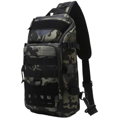 ZIHDKE Sacs de pêche pour leurres de pêche, sac de poitrine multifonctionnel pour matériel de pêche, sac à dos à bandoulière, équipement de pêche, sacs pour la randonnée et la chasse, noir/vert, One ZIHDKE Sacs de pêche pour leurres de pêche, sac de poitrine multifonctionnel pour matériel de pêche, sac à dos à bandoulière, équipement de pêche, sacs pour la randonnée et la chasse, noir/vert, One