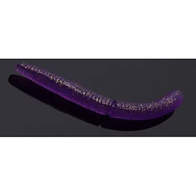 Libra Fatty D'Worm Lot de 10 paquets de paillettes Violet 6,5 cm Libra Fatty D'Worm Lot de 10 paquets de paillettes Violet 6,5 cm