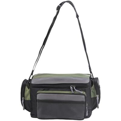 APGLSXY Sac de rangement élégant en polyester pratique pour les pêcheurs en plein air, intérieur spacieux avec fond renforcé, résistant à l'usure APGLSXY Sac de rangement élégant en polyester pratique pour les pêcheurs en plein air, intérieur spacieux avec fond renforcé, résistant à l'usure