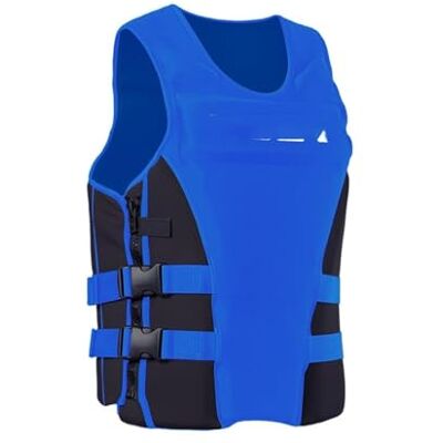 XNEOPP Gilet de pêche à la mouche Rembourrage Coton Perle Tissu Élastique pour Rivière Lac Ruisseau Angling Plein Air Activités(Blue,XX-Large) XNEOPP Gilet de pêche à la mouche Rembourrage Coton Perle Tissu Élastique pour Rivière Lac Ruisseau Angling Plein Air Activités(Blue,XX-Large)