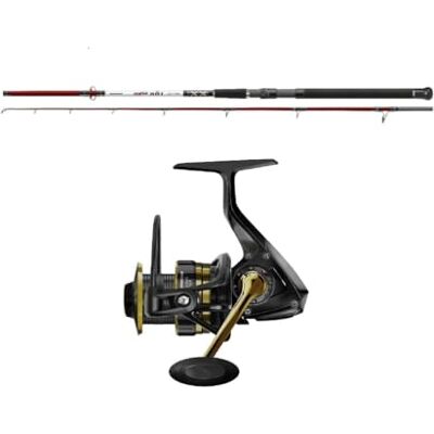 A&M Angelsport Canne à pêche en mer avec moulinet en eau salée 2,10 m / 2,40 m / 2,70 m A&M Angelsport Canne à pêche en mer avec moulinet en eau salée 2,10 m / 2,40 m / 2,70 m