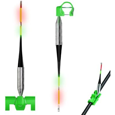 MiOYOOW Lot de 2 Alarme de Touche pour la Pêche, Alerte Automatiques pour Canne à Pêche, Indicateur de Touche Lumineux dvec Spirale Élastique pour Une Utilisation de Jour comme de Nuit MiOYOOW Lot de 2 Alarme de Touche pour la Pêche, Alerte Automatiques pour Canne à Pêche, Indicateur de Touche Lumineux dvec Spirale Élastique pour Une Utilisation de Jour comme de Nuit