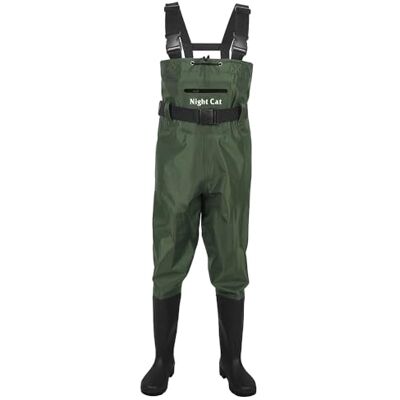 Night Cat Pêche Waders Cuissardes pour Hommes Femmes Chasse Waders Poitrine avec Bottes imperméable Respirant Crosswater pêche Night Cat Pêche Waders Cuissardes pour Hommes Femmes Chasse Waders Poitrine avec Bottes imperméable Respirant Crosswater pêche