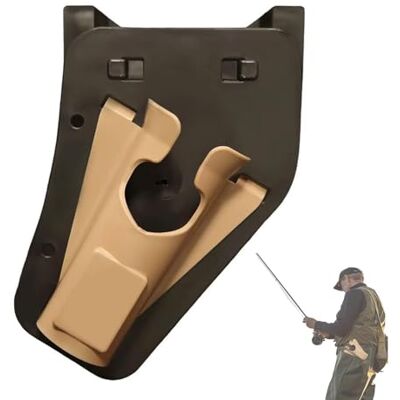 SIXHAOBU Support de canne à pêche réglable mains libres avec poche de rangement, ceinture de pêche avec porte-canne, ceinture à traction rapide pour la pêche en plein air et la pêche sur le rivage SIXHAOBU Support de canne à pêche réglable mains libres avec poche de rangement, ceinture de pêche avec porte-canne, ceinture à traction rapide pour la pêche en plein air et la pêche sur le rivage