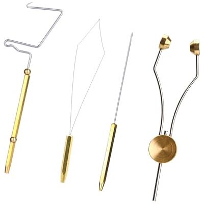 Uqezagpa Ensemble d'outils de fixation de mouche portable avec poignée antidérapante, enfile-canette, accessoires de nouage de pêche, facile à utiliser, pour faire des nœuds Bodkin Uqezagpa Ensemble d'outils de fixation de mouche portable avec poignée antidérapante, enfile-canette, accessoires de nouage de pêche, facile à utiliser, pour faire des nœuds Bodkin