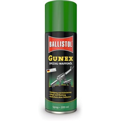 Ballistol Huile pour Armes et Protection Contre la Rouille Adulte Unisexe, Gunex Spray 200 ML, 200 ML (Lot de 1) Ballistol Huile pour Armes et Protection Contre la Rouille Adulte Unisexe, Gunex Spray 200 ML, 200 ML (Lot de 1)