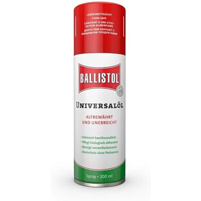 Ballistol 21700 Spray d'huile universelle 200 ml, transparent, 200 ml Ballistol 21700 Spray d'huile universelle 200 ml, transparent, 200 ml