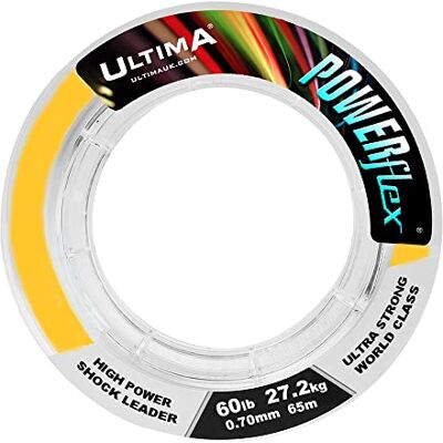 ULTIMA Powerflex Shockleader pour Hommes, Orange Feu, 0.75mm-70.0lb/31.8kg ULTIMA Powerflex Shockleader pour Hommes, Orange Feu, 0.75mm-70.0lb/31.8kg