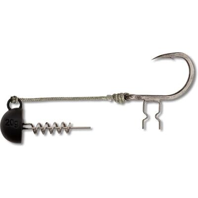 Black Cat Shad Claw Rig Tête plombée 100 kg Taille 6/0-50 g Black Cat Shad Claw Rig Tête plombée 100 kg Taille 6/0-50 g