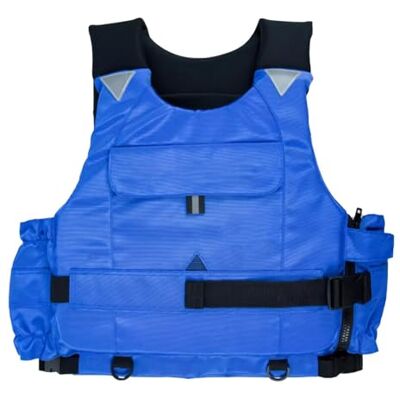 XNEOPP Gilet de pêche à la mouche Réglable Ourlet Élastique Multi-Poches Design pour Rivière Ruisseau Truite Pêcheurs Kayak Pêche Aventure Plein Air(Blue,X-Small) XNEOPP Gilet de pêche à la mouche Réglable Ourlet Élastique Multi-Poches Design pour Rivière Ruisseau Truite Pêcheurs Kayak Pêche Aventure Plein Air(Blue,X-Small)