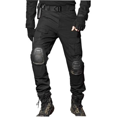 WISEONUS Multi-Poche Pantalons de Service Tir au Fusil de Peinture Pantalon Tactique BDU Pantalon Airsoft avec genouillères WISEONUS Multi-Poche Pantalons de Service Tir au Fusil de Peinture Pantalon Tactique BDU Pantalon Airsoft avec genouillères