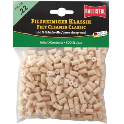 Ballistol 23193 Lot de 300 nettoyants classiques en feutre pour fusil Calibre 22 Ballistol 23193 Lot de 300 nettoyants classiques en feutre pour fusil Calibre 22