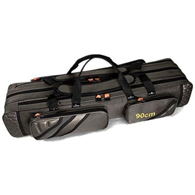 WolFum Sac de transport portable à 3 couches pour canne à pêche, sac de transport pliable, étui de transport pour moulinet, outils de rangement, équipement professionnel, double confort, Vert, WolFum Sac de transport portable à 3 couches pour canne à pêche, sac de transport pliable, étui de transport pour moulinet, outils de rangement, équipement professionnel, double confort, Vert,