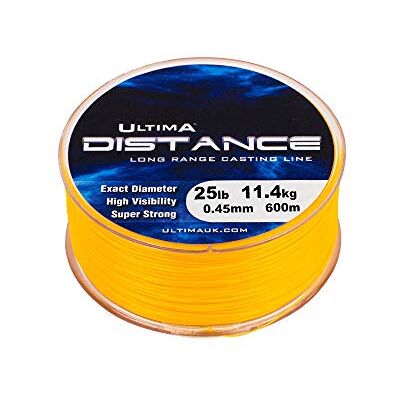 ULTIMA Distance La Ligne Spécialisée pour Lancer-Bobine de 500m pour Hommes, Orange Feu, 0.45mm-25.0lb/11.4kg ULTIMA Distance La Ligne Spécialisée pour Lancer-Bobine de 500m pour Hommes, Orange Feu, 0.45mm-25.0lb/11.4kg