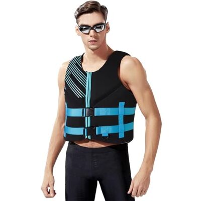 XNEOPP Gilet de Pêche à la Mouche Design Ajustable avec Coton Perlé pour Lancer en Ruisseau et Pêche en Rivière Eau Douce(Blue,XX-Large) XNEOPP Gilet de Pêche à la Mouche Design Ajustable avec Coton Perlé pour Lancer en Ruisseau et Pêche en Rivière Eau Douce(Blue,XX-Large)