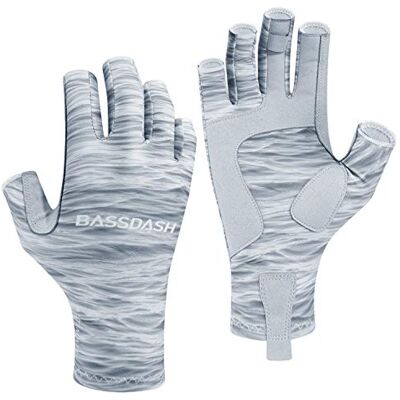 Bassdash ALTIMATE UPF 50+ Gants de pêche pour femmes UV Protection solaire Gants sans doigts pour kayak pagaie randonnée cyclisme conduite tir entraînement Bassdash ALTIMATE UPF 50+ Gants de pêche pour femmes UV Protection solaire Gants sans doigts pour kayak pagaie randonnée cyclisme conduite tir entraînement