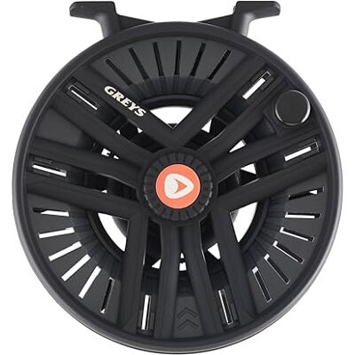 Greys Fin Cassette Vliegmolen, Veelzijdige Zoetwater Vliegmolen voor Zalm en Forel, Large Arbor Cassette Systeem, Volledige Schijfrem Prestatie met Twee Reserve Spoelen, 9/10 Greys Fin Cassette Vliegmolen, Veelzijdige Zoetwater Vliegmolen voor Zalm en Forel, Large Arbor Cassette Systeem, Volledige Schijfrem Prestatie met Twee Reserve Spoelen, 9/10