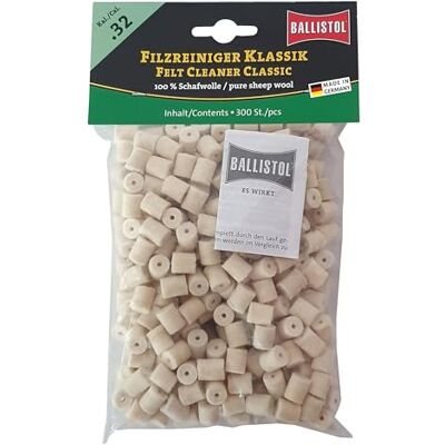 Ballistol 23211 Nettoyant feutre classique pour fusil Kal.32-300 pièces Ballistol 23211 Nettoyant feutre classique pour fusil Kal.32-300 pièces