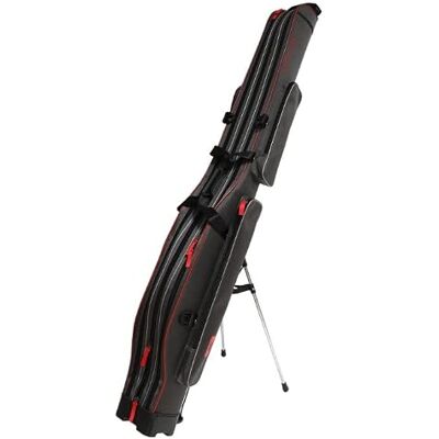Generic Mikado Étui pour canne à pêche 3 compartiments rigides avec support Generic Mikado Étui pour canne à pêche 3 compartiments rigides avec support