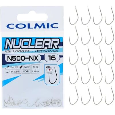 Colmic Hameçons avec Pelle de Pêche Nuclear NXG N500 16 Hameçon pour Mer Truite Lac Rivière Surfcasting Colmic Hameçons avec Pelle de Pêche Nuclear NXG N500 16 Hameçon pour Mer Truite Lac Rivière Surfcasting