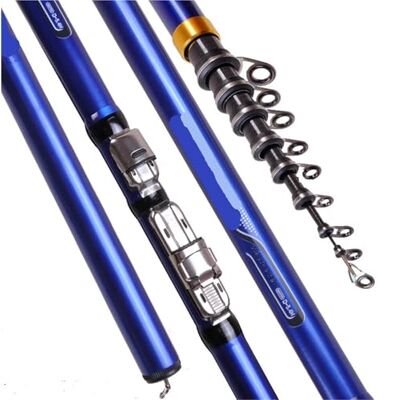 ZWCSHUU Fishing Rod Canne à pêche Spinning télescopique en Fiber de Carbone, 3.6M, 4.5M, 5.4M, 6.30M, M Power, for Roche, Carpe, Surf(5.4 m) ZWCSHUU Fishing Rod Canne à pêche Spinning télescopique en Fiber de Carbone, 3.6M, 4.5M, 5.4M, 6.30M, M Power, for Roche, Carpe, Surf(5.4 m)