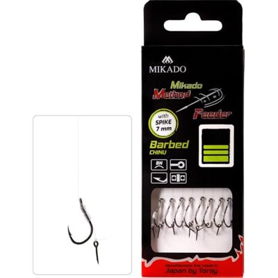 Mikado Method Feeder Rig avec aiguille Mono Chinu Crochet Taille 6/0,28 mm/10 cm 8 pièces Mikado Method Feeder Rig avec aiguille Mono Chinu Crochet Taille 6/0,28 mm/10 cm 8 pièces