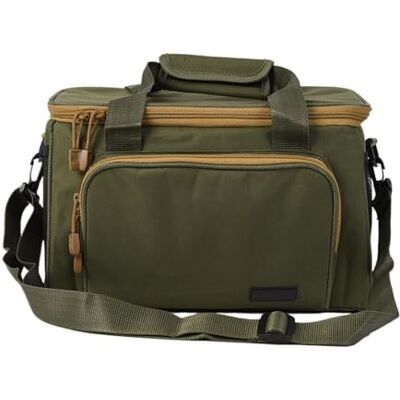NJIEzhao Sac à bandoulière portable multifonction en toile pour pêche Sac de pêche pour leurres de pêche Sac à moulinet Sac de pêche, Vert, One Size NJIEzhao Sac à bandoulière portable multifonction en toile pour pêche Sac de pêche pour leurres de pêche Sac à moulinet Sac de pêche, Vert, One Size