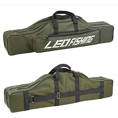 SENZZ Étui de rangement pour cannes à pêche: sac à cannes à pêche en tissu Oxford, outil d'équipement pour outils de pêche, étui de protection pour cannes à pêche, étui pour cannes de grande taille SENZZ Étui de rangement pour cannes à pêche: sac à cannes à pêche en tissu Oxford, outil d'équipement pour outils de pêche, étui de protection pour cannes à pêche, étui pour cannes de grande taille