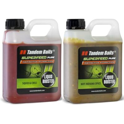 Tandem Baits SuperFeed Pure Booster Pêche Carpe Matériel Attractant pour Les Bouillettes Granulés Grains Appât 1000 ML Tandem Baits SuperFeed Pure Booster Pêche Carpe Matériel Attractant pour Les Bouillettes Granulés Grains Appât 1000 ML