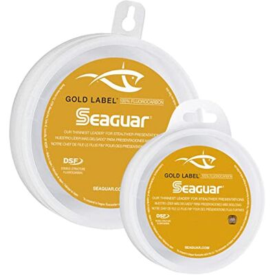 Seaguar /Kureha America LLC Gold Label Leader 100% fluorocarbone Leader 22,7 m 2,7 kg, transparent Seaguar /Kureha America LLC Gold Label Leader 100% fluorocarbone Leader 22,7 m 2,7 kg, transparent