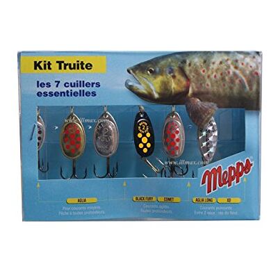 Mepps Kit Truite Coffret de 7 Cuillers Essentielles pour La Truite Mepps Kit Truite Coffret de 7 Cuillers Essentielles pour La Truite