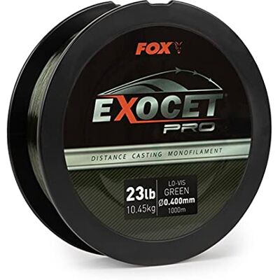 Fox Exocet Pro Monofilament Low Vis Green 1000 m de ligne pour carpe Fox Exocet Pro Monofilament Low Vis Green 1000 m de ligne pour carpe