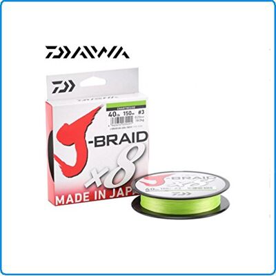 Daiwa J-Braid 8 Braid 300m Chartreuse Ligne de pêche tressée Daiwa J-Braid 8 Braid 300m Chartreuse Ligne de pêche tressée