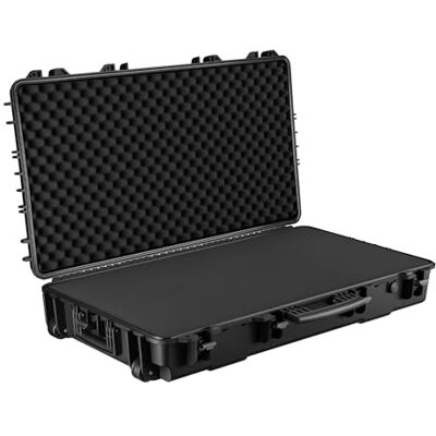 WilTec Mallette pour armes sur roues – capacité de charge 100 kg – pour fusils, armes à feu – avec Insert en mousse – Valise fusil de chasse, carabine, chasseur WilTec Mallette pour armes sur roues – capacité de charge 100 kg – pour fusils, armes à feu – avec Insert en mousse – Valise fusil de chasse, carabine, chasseur