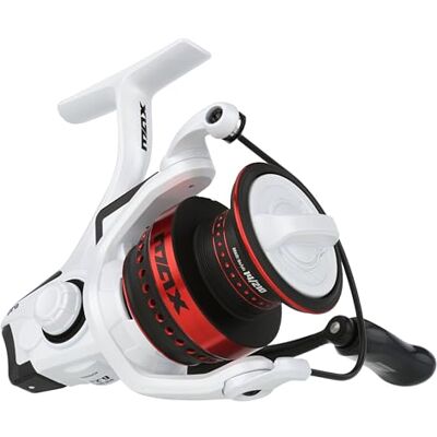 Abu Garcia Max Pro Size 4000 Spinning Fishing Reel, High-Performance Freshwater Reel, A-Symmetric Carbon Frame and Rotor, Durable & Lightweight Construction, Max Drag of 20lb 9.0kg Abu Garcia Max Pro Size 4000 Spinning Fishing Reel, High-Performance Freshwater Reel, A-Symmetric Carbon Frame and Rotor, Durable & Lightweight Construction, Max Drag of 20lb 9.0kg