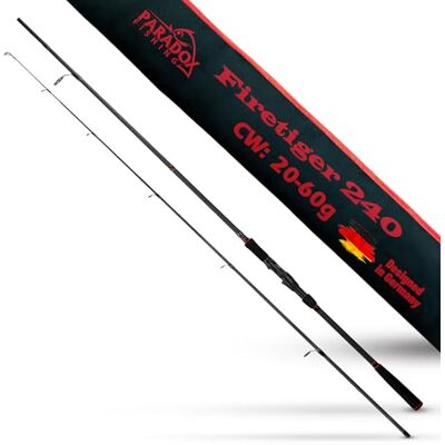 Paradox Fishing Firetiger Canne Spinning 2,1-2,7 m 5-60 g gramme pêche Paradox Fishing Firetiger Canne Spinning 2,1-2,7 m 5-60 g gramme pêche