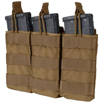 Condor Outdoor Triple Open Top M4/HK416/C8/Diemaco Mag Pouch Coyote Brown (MA27-498) Condor Outdoor Triple Open Top M4/HK416/C8/Diemaco Mag Pouch Coyote Brown (MA27-498)