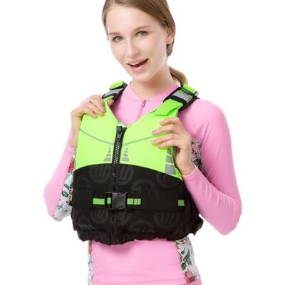 PFHKTO Veste de kayak ajustement ingénierie pêche Organisation optimisée rivière avec tissu nylon pour Truite Rivière Cours d'eau Pêche à la mouche Utilisation(Green,L) PFHKTO Veste de kayak ajustement ingénierie pêche Organisation optimisée rivière avec tissu nylon pour Truite Rivière Cours d'eau Pêche à la mouche Utilisation(Green,L)