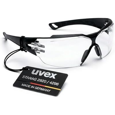 Uvex pheos cx2 Lunettes de protection tactiques pour tireurs de sport, lunettes de tir tactiques, anti-buée et anti-rayures, cadre Soft-Seal contre les particules, verre incolore, confortables Uvex pheos cx2 Lunettes de protection tactiques pour tireurs de sport, lunettes de tir tactiques, anti-buée et anti-rayures, cadre Soft-Seal contre les particules, verre incolore, confortables