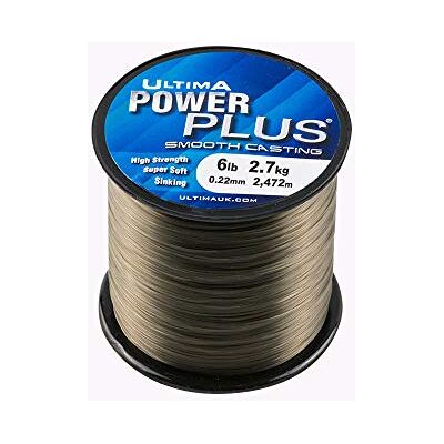 ULTIMA Power Plus Ligne de Pêche Super Fort Naufrage-Bobine de 115gr Unisex-Adult, Vert Olive Foncé, 0.22mm-6.0lb/2.7kg ULTIMA Power Plus Ligne de Pêche Super Fort Naufrage-Bobine de 115gr Unisex-Adult, Vert Olive Foncé, 0.22mm-6.0lb/2.7kg