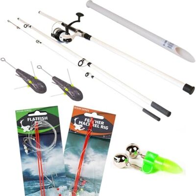 FISH-XPRO Kit de pêche à la plage élargi Canne de plage avec moulin Moulin à mer Support de canne à pêche de plage Plomb Lignes FISH-XPRO Kit de pêche à la plage élargi Canne de plage avec moulin Moulin à mer Support de canne à pêche de plage Plomb Lignes