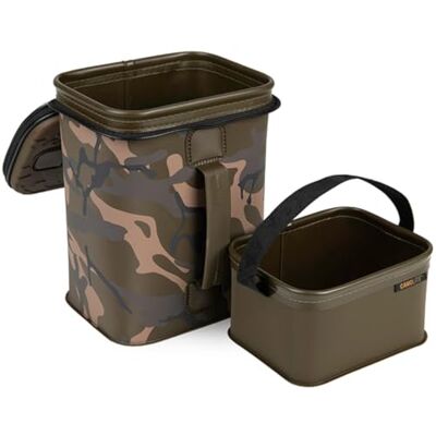 Fox Sac à bouillette pour appâts à carpe 25 x 18 x 15 cm Aquos Camolite Multi Bag inc. Insert Fox Sac à bouillette pour appâts à carpe 25 x 18 x 15 cm Aquos Camolite Multi Bag inc. Insert