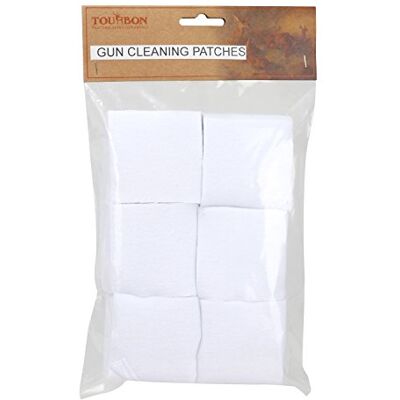 TOURBON Armes à Feu Nettoyage Coton Patchs .38 .45 Caliber 300 Patches TOURBON Armes à Feu Nettoyage Coton Patchs .38 .45 Caliber 300 Patches