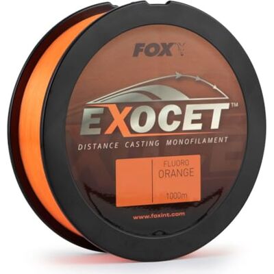 Fox Exocet Fluoro Orange Mono Fil de pêche à la carpe monofilament 1000 m Fox Exocet Fluoro Orange Mono Fil de pêche à la carpe monofilament 1000 m