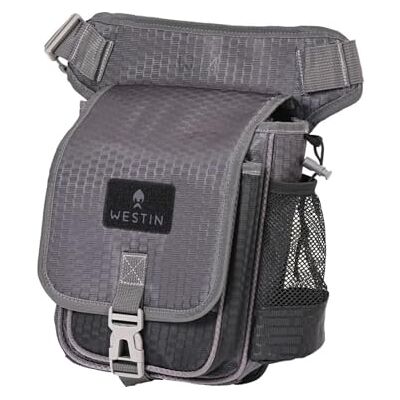 Westin W4 Stalker Bag 2 boîtes Medium Titanium Black Sac à leurres artificiels, boîte à appâts, pour la pêche au lancer Westin W4 Stalker Bag 2 boîtes Medium Titanium Black Sac à leurres artificiels, boîte à appâts, pour la pêche au lancer