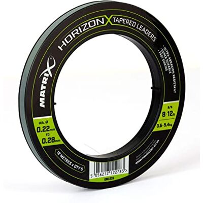 MATRIX Tête de Ligne Horizon X Tapered Shock Leader 8lb/12lb MATRIX Tête de Ligne Horizon X Tapered Shock Leader 8lb/12lb