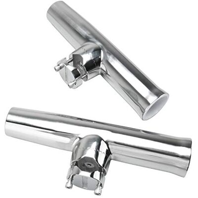 FreeTec Lot de 2 supports de canne à pêche en acier inoxydable style tournoi FreeTec Lot de 2 supports de canne à pêche en acier inoxydable style tournoi