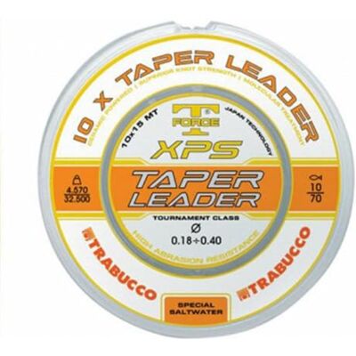 Trabucco Ligne de pêche XPS Taper Leader Embout conique 15 m 0,23-0,57 mm Surf Shock Leader Surfcasting Carpfishing Trabucco Ligne de pêche XPS Taper Leader Embout conique 15 m 0,23-0,57 mm Surf Shock Leader Surfcasting Carpfishing