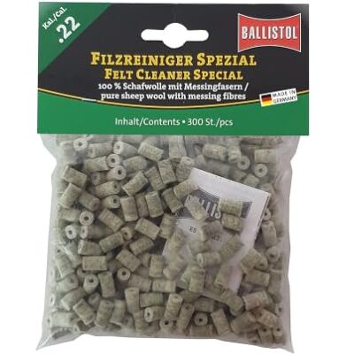 Ballistol Kal 23195 Lot de 22 à 300 nettoyants en feutre pour fusils Ballistol Kal 23195 Lot de 22 à 300 nettoyants en feutre pour fusils